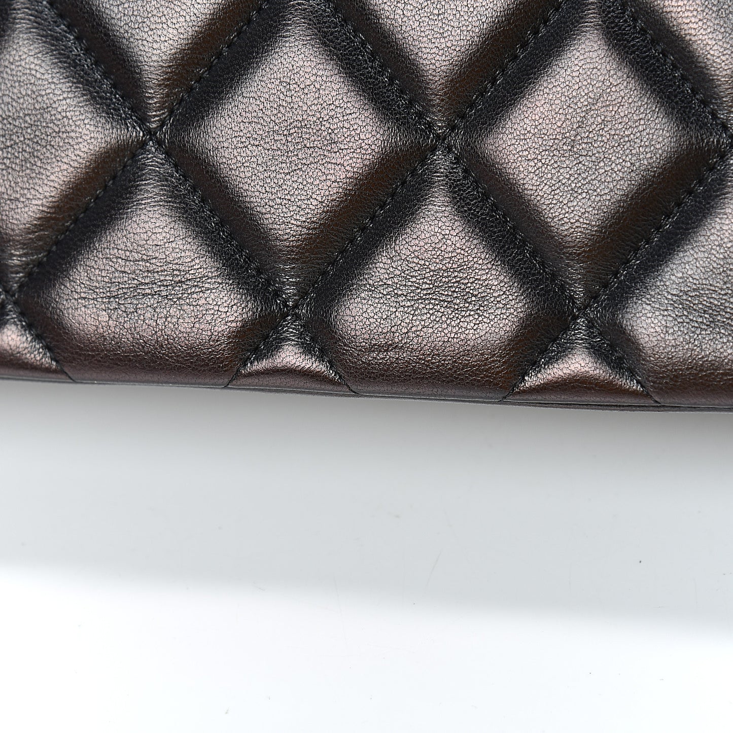 Lambskin Quilted Medium Diamond CC Flap Black