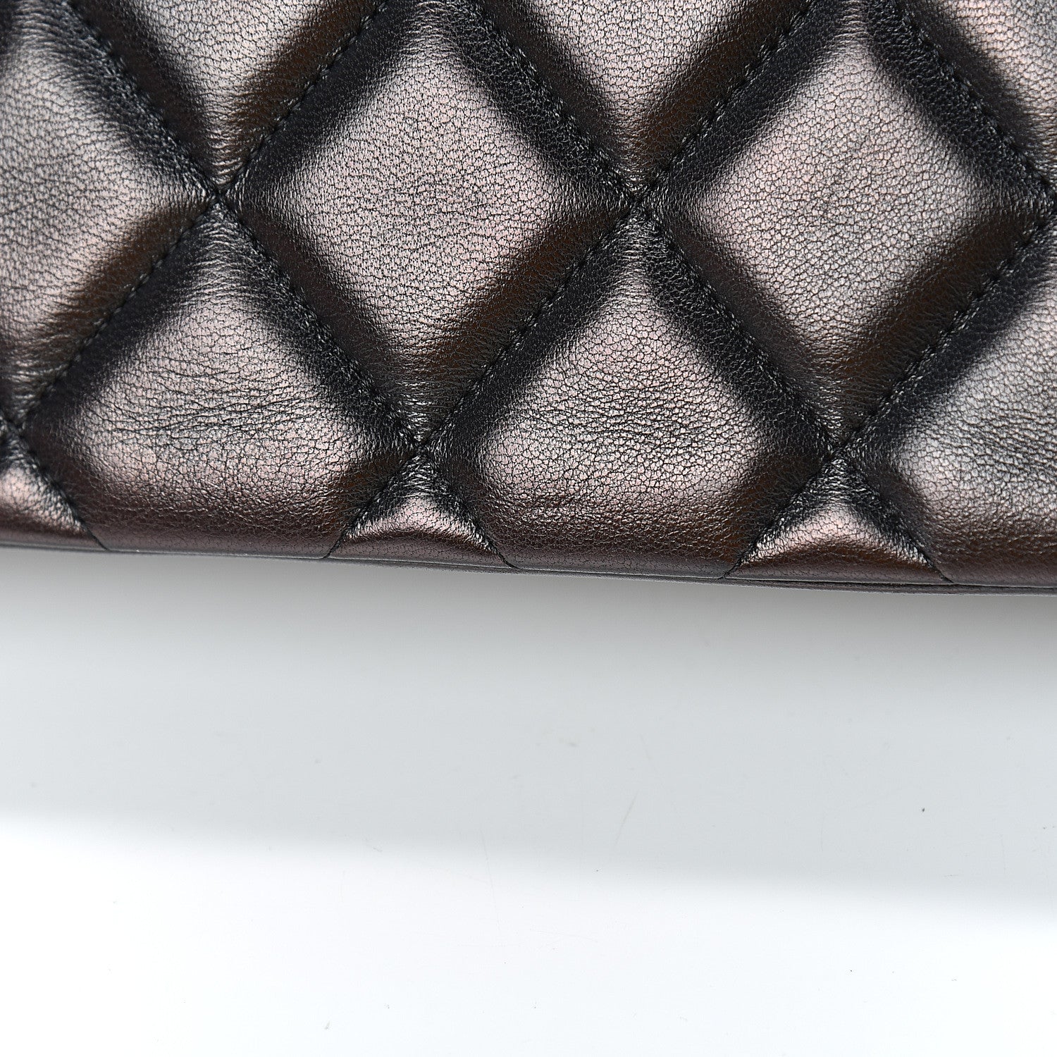 Chanel Lambskin Quilted Medium Diamond CC Flap Black 17 of 20