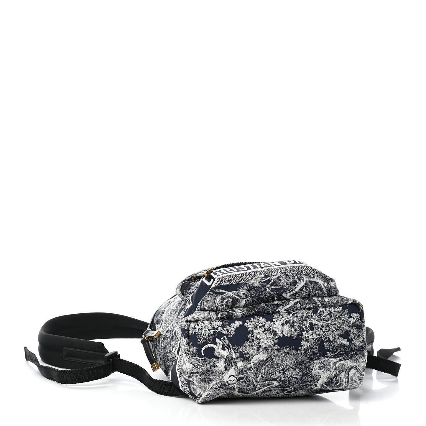 Nylon Technical Fabric Toile De Jouy Small Diortravel Backpack Blue