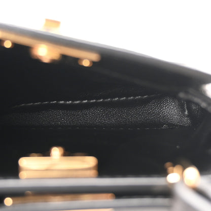 Fendi Nappa Nano Peekaboo Satchel Black 5 of 11