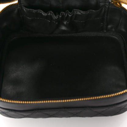 Chanel Lambskin Vanity Cosmetic Case Black 5 of 8