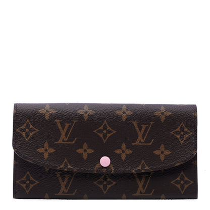 Louis Vuitton Monogram Emilie Wallet Rose Ballerine 1 of 4