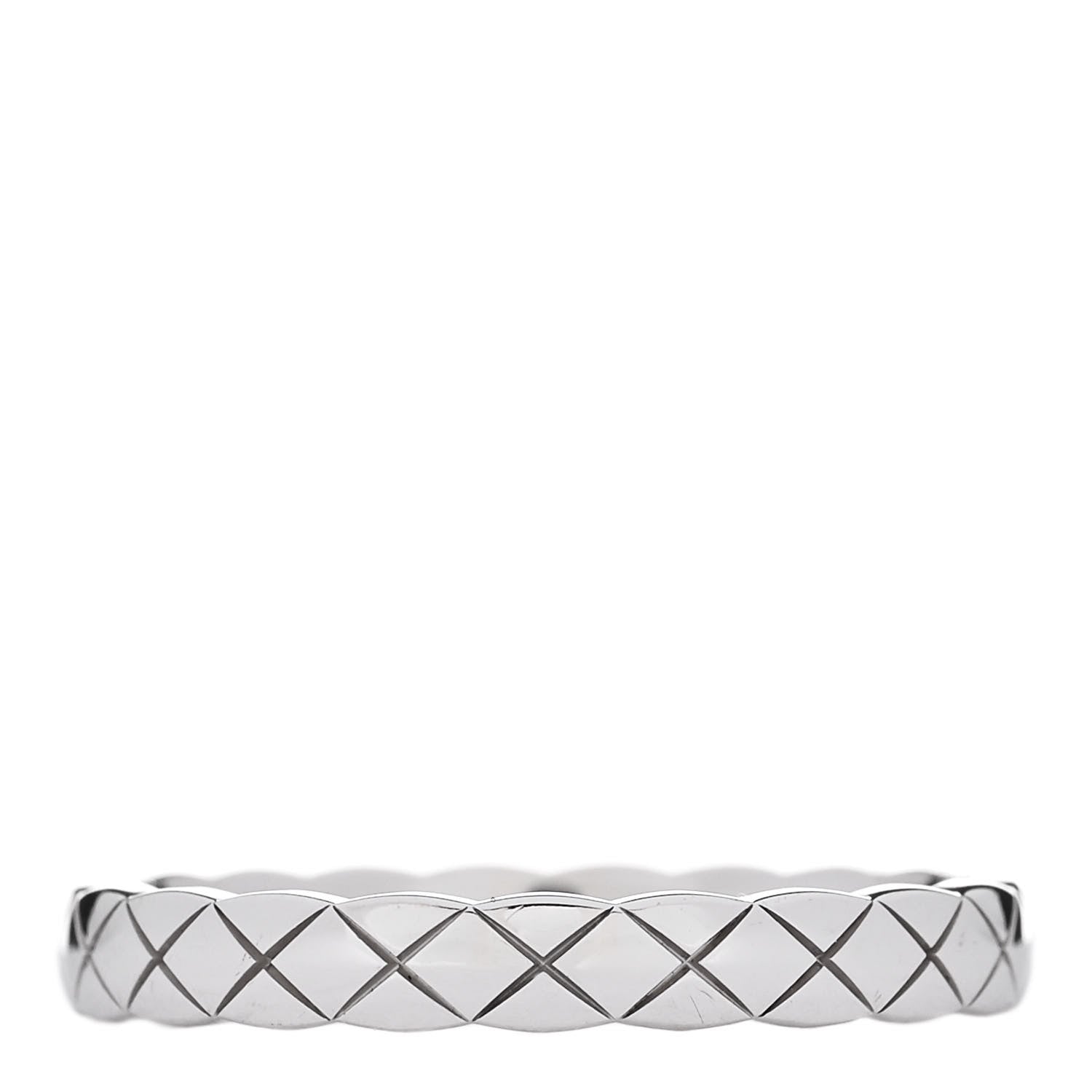 Chanel 18K White Gold Mini Coco Crush Ring 61 9.75 1 of 4