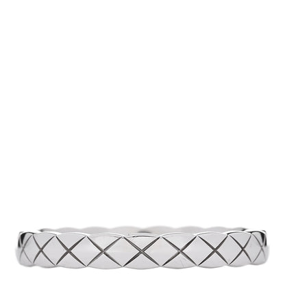 Chanel 18K White Gold Mini Coco Crush Ring 61 9.75 1 of 4