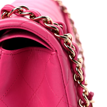 Chanel Lambskin Quilted Jumbo Double Flap Fuchsia 15 of 19