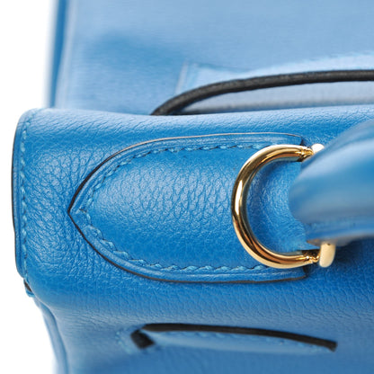 Hermes Evercolor Kelly Retourne 28 Bleu Hydra 24 of 35
