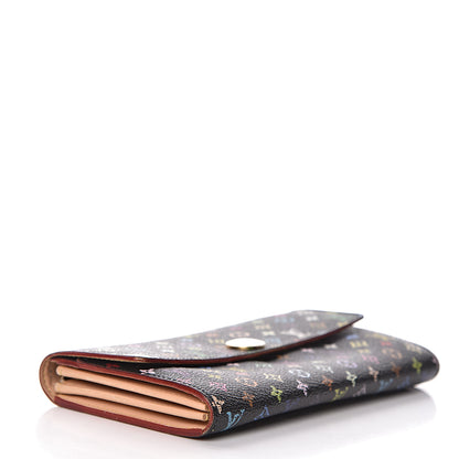 Louis Vuitton Monogram Multicolor Sarah Wallet Black 4 of 13
