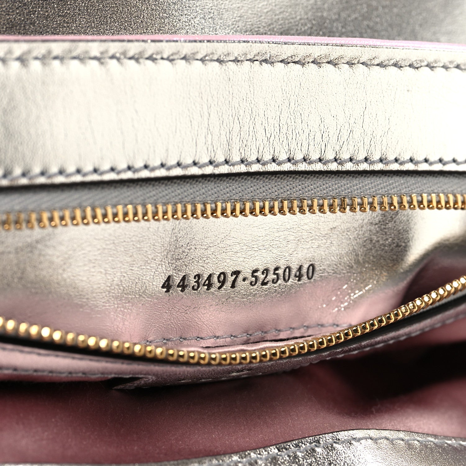 Gucci Iridescent Nappa Chevron Matelasse Small GG Marmont Shoulder Bag Iridescent Escape Pink 7 of 11