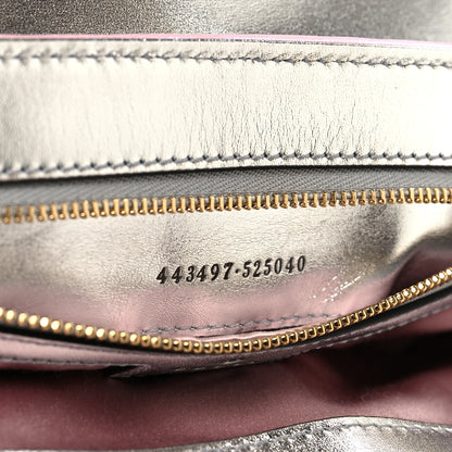 Gucci Iridescent Nappa Chevron Matelasse Small GG Marmont Shoulder Bag Iridescent Escape Pink 7 of 11