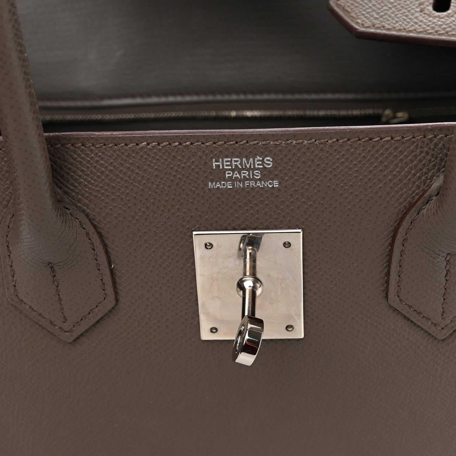Hermes Epsom BIRKIN 30 Etain 6 of 12