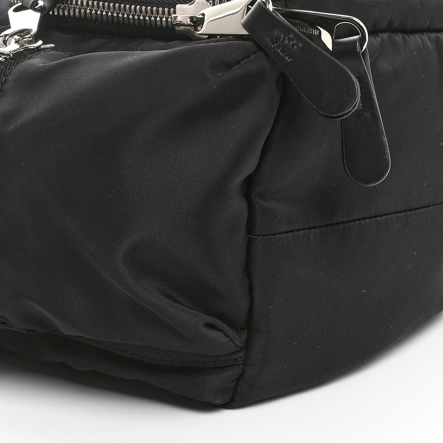 Nylon Logo Print Medium Rucksack Backpack Black