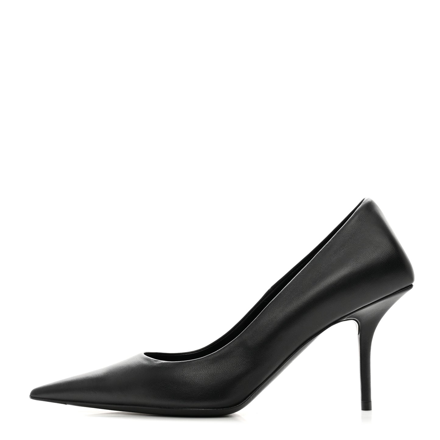 Nappa Square Knife 80mm Pumps 36 Black
