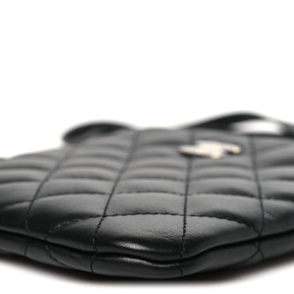 Chanel Lambskin Quilted Uniform Crossbody Bag Black 10 of 11