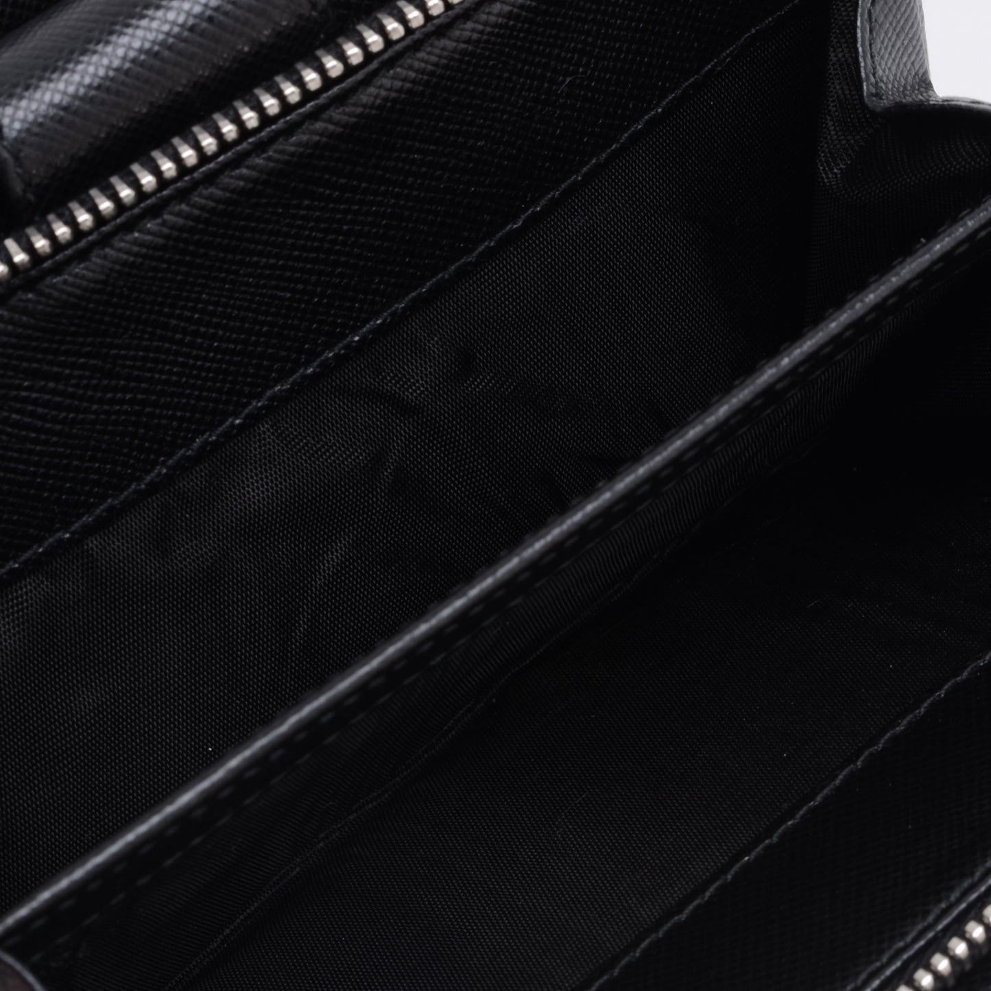 Vitello Daino Compact Wallet Nero Black
