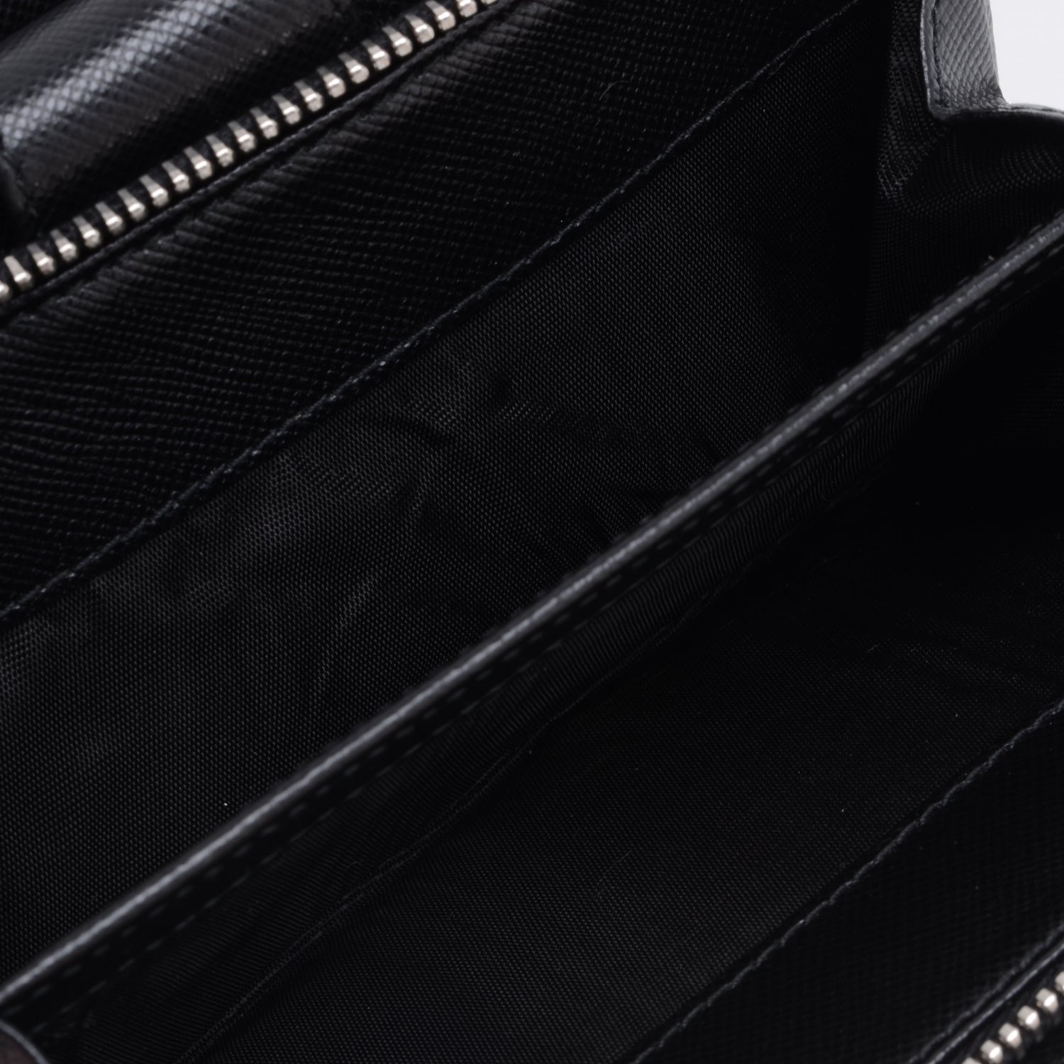 Prada Vitello Daino Compact Wallet Nero Black 10 of 10