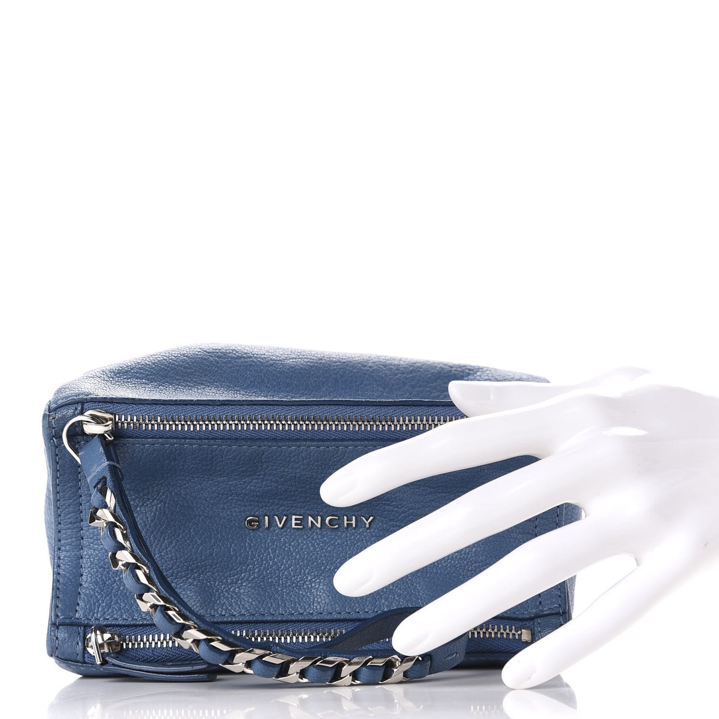 Sugar Goatskin Pandora Wristlet Medium Blue