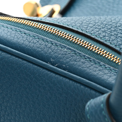 Hermes Taurillon Clemence Lindy 26 Vert Bosphore 11 of 14