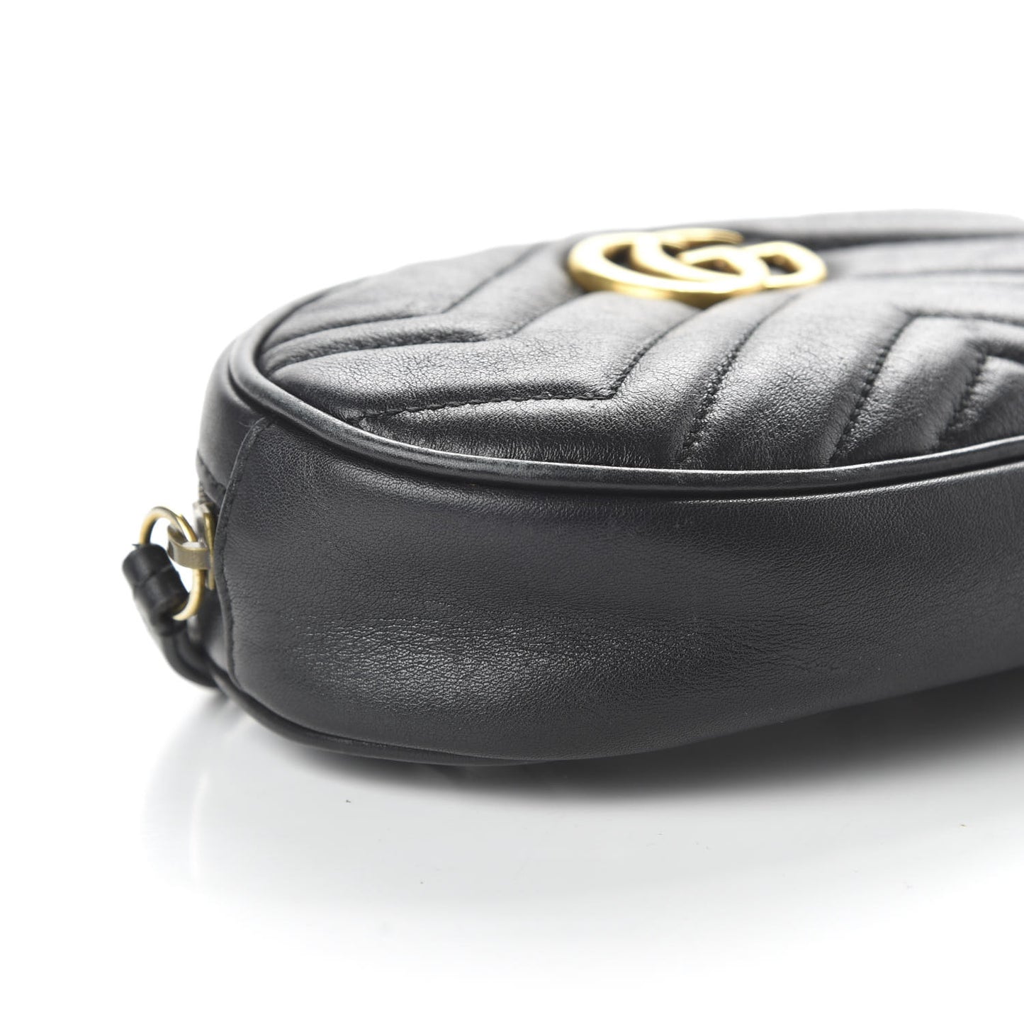 Calfskin Matelasse GG Marmont Belt Bag 85 34 Black