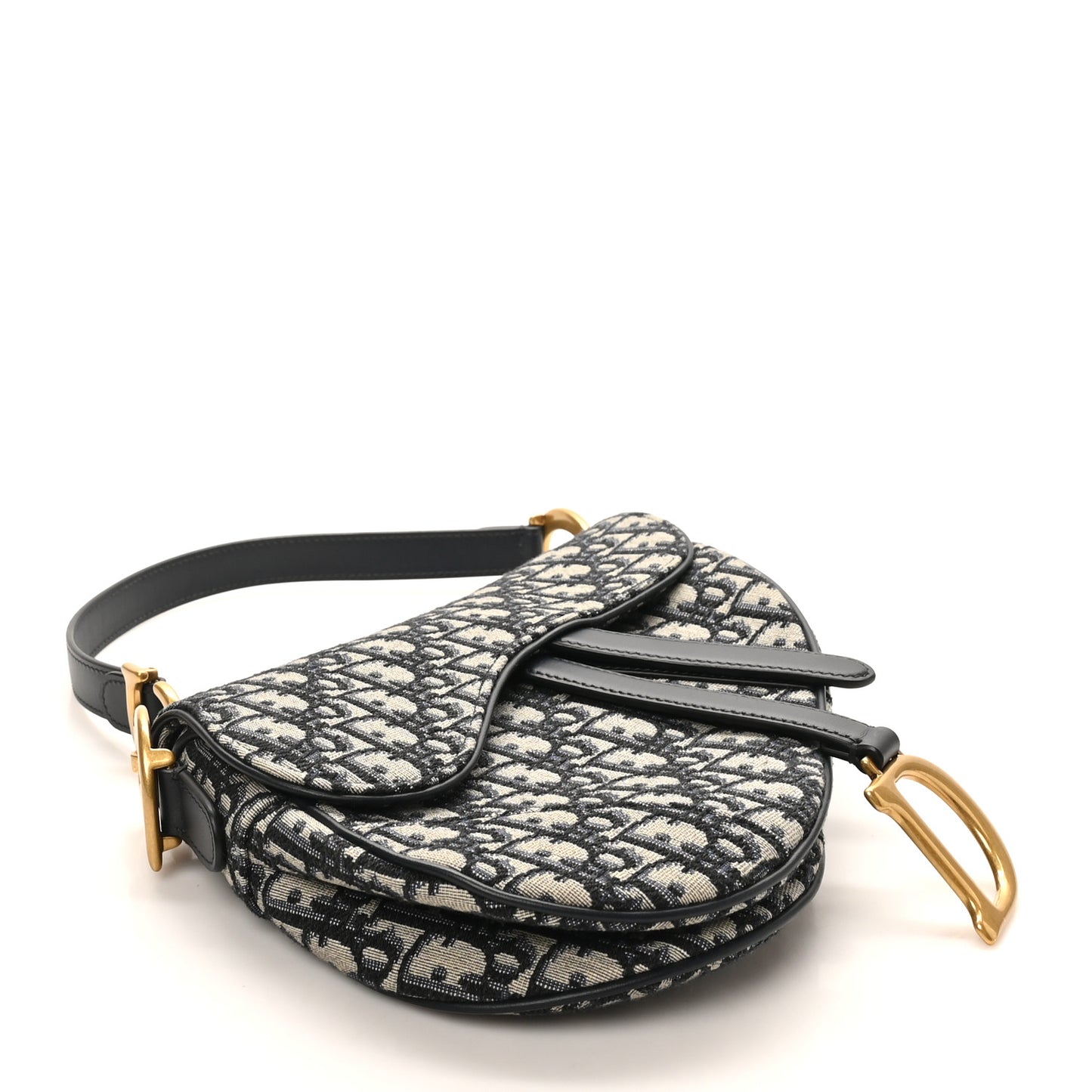 Oblique Saddle Bag Blue