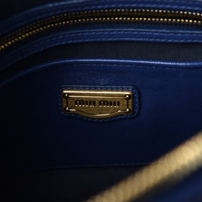 Miu Miu Nappa Matelasse Bauletto Top Handle Bleuette 7 of 8