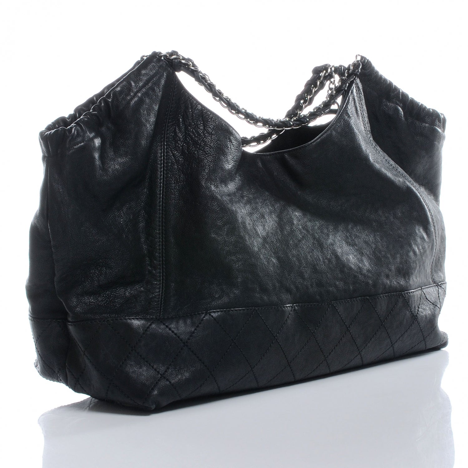 Chanel Calfskin Coco Cabas Black 3 of 8