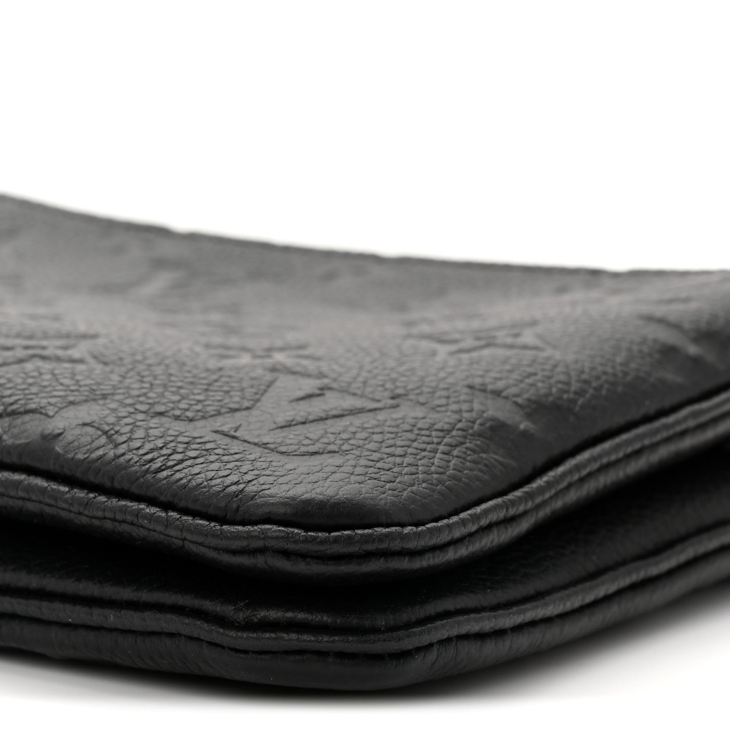 Empreinte Double Zip Pochette Black