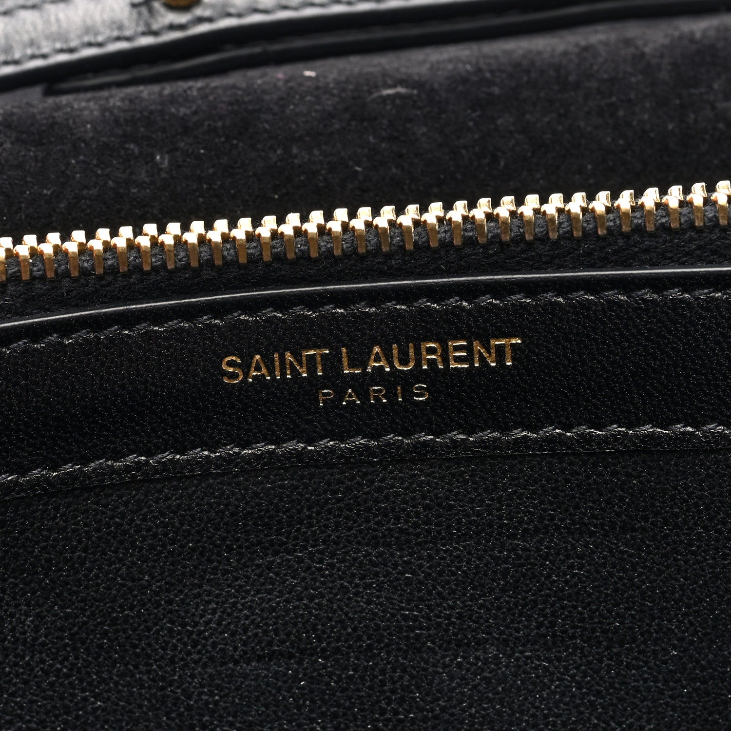 Saint Laurent Metallic Calfskin Monogram Chain Wallet Gold 6 of 9