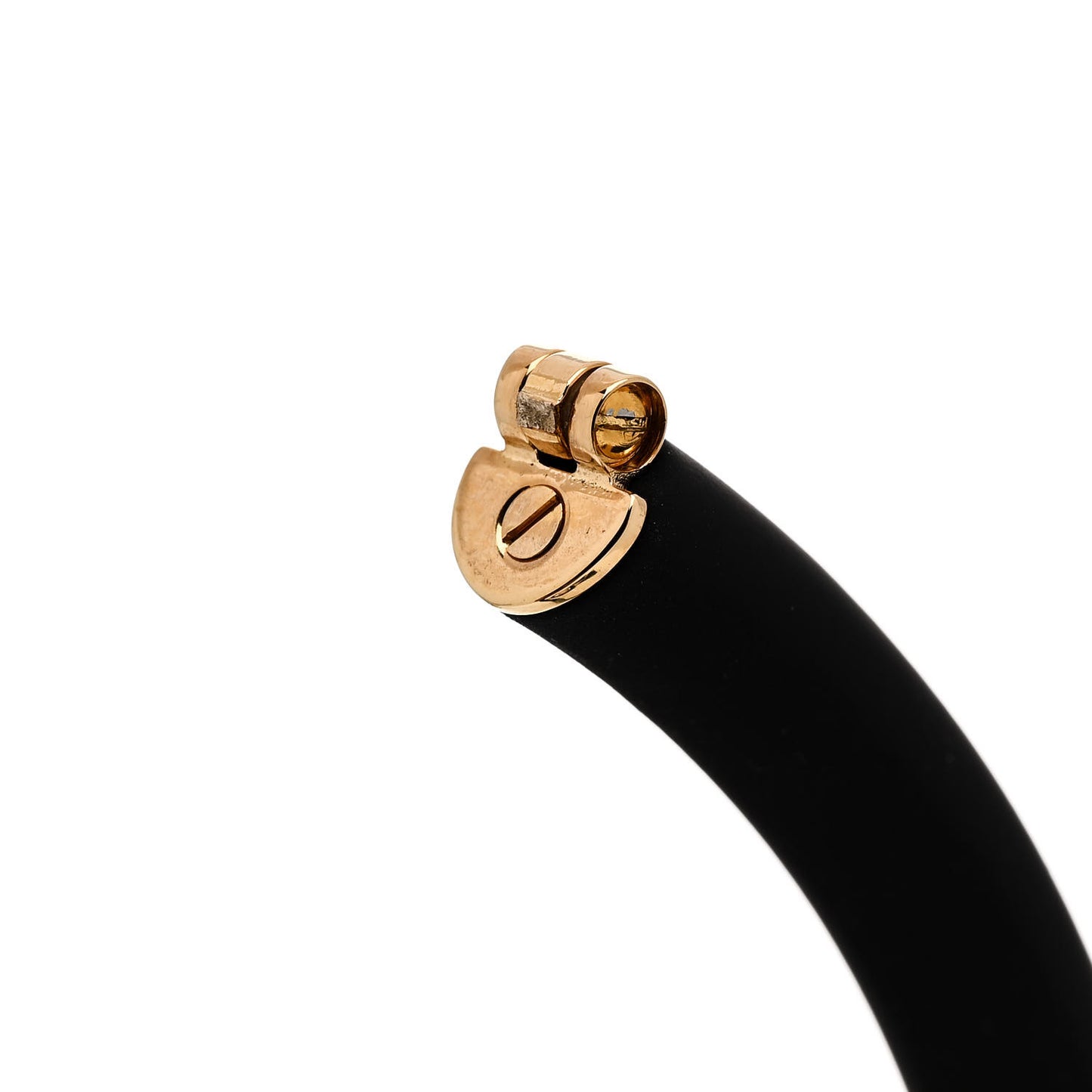 Rubber Metal Geometric Choker Necklace