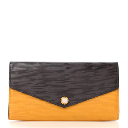 Louis Vuitton Epi Sarah Wallet NM Citron Black 1 of 9