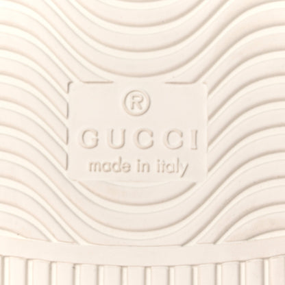 Gucci Calfskin Crocodile Web Mens Ace Sneakers 8 White Green 7 of 16