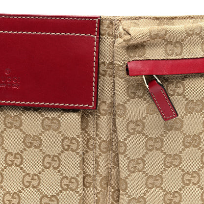 Gucci GG Monogram Double Pocket Belt Bag Red 8 of 10