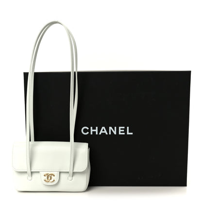 Chanel Shiny Caviar Mini Preppy Coco Shoulder Bag Light Blue 11 of 11