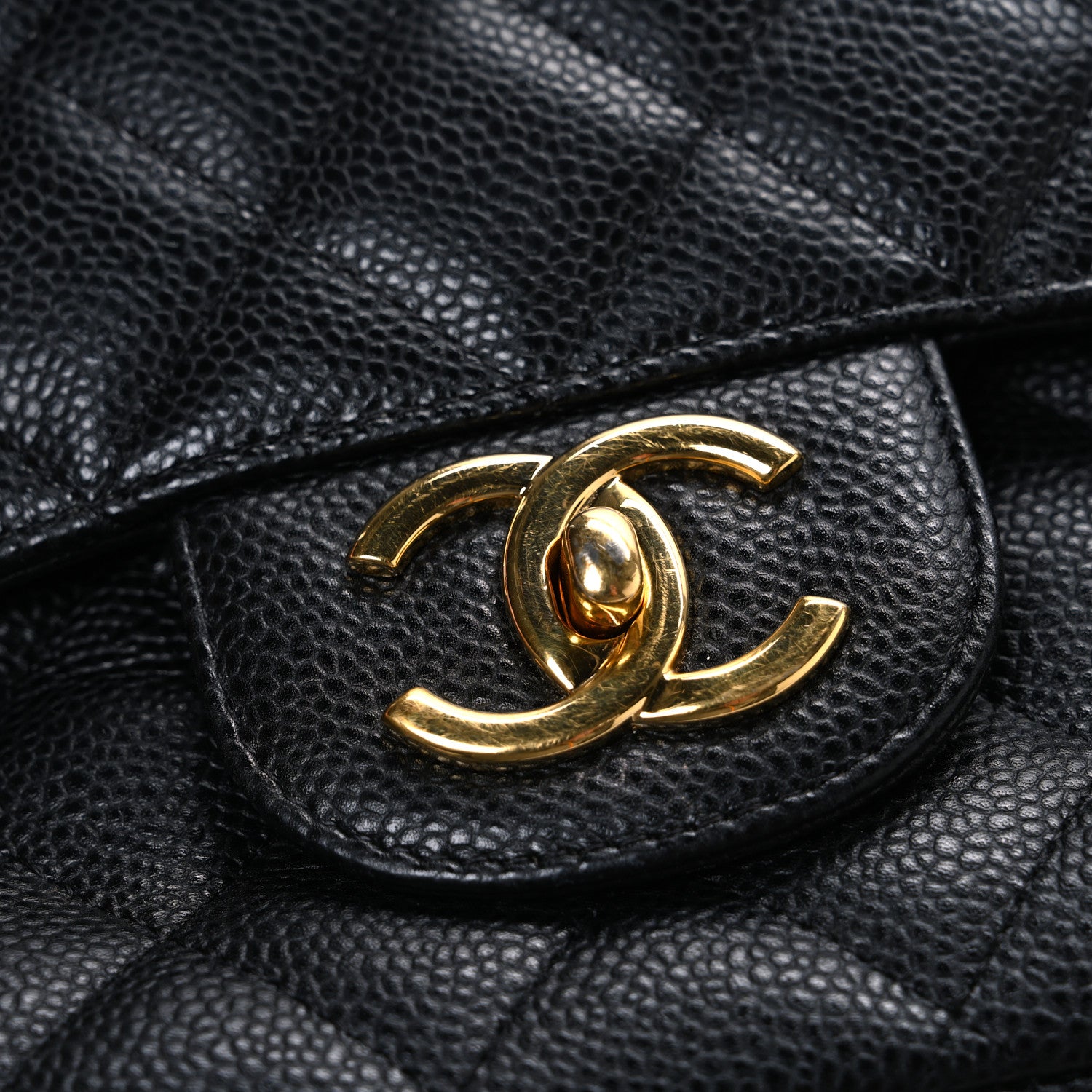 Chanel Caviar Quilted Maxi Double Flap Black 12 of 12