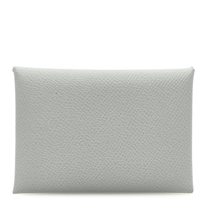 Hermes Epsom Calvi Duo Card Case Bleu Glacier 1 of 8