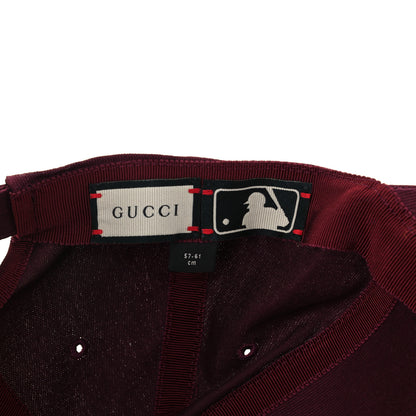 Gucci X MLB Cotton NY Yankees Baseball Hat 57-61 Lacquer 7 of 8