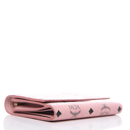 MCM Visetos Trifold Wallet Pink 4 of 7