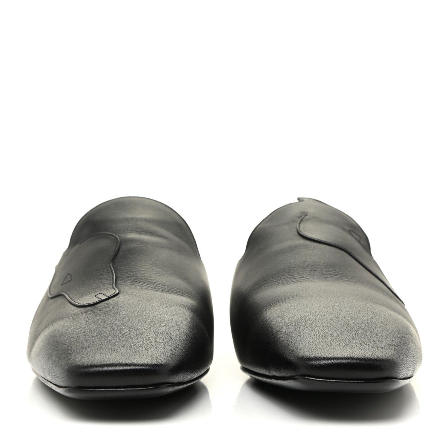 Hermes Calfskin Tangeria Mules 38 Black 2 of 10