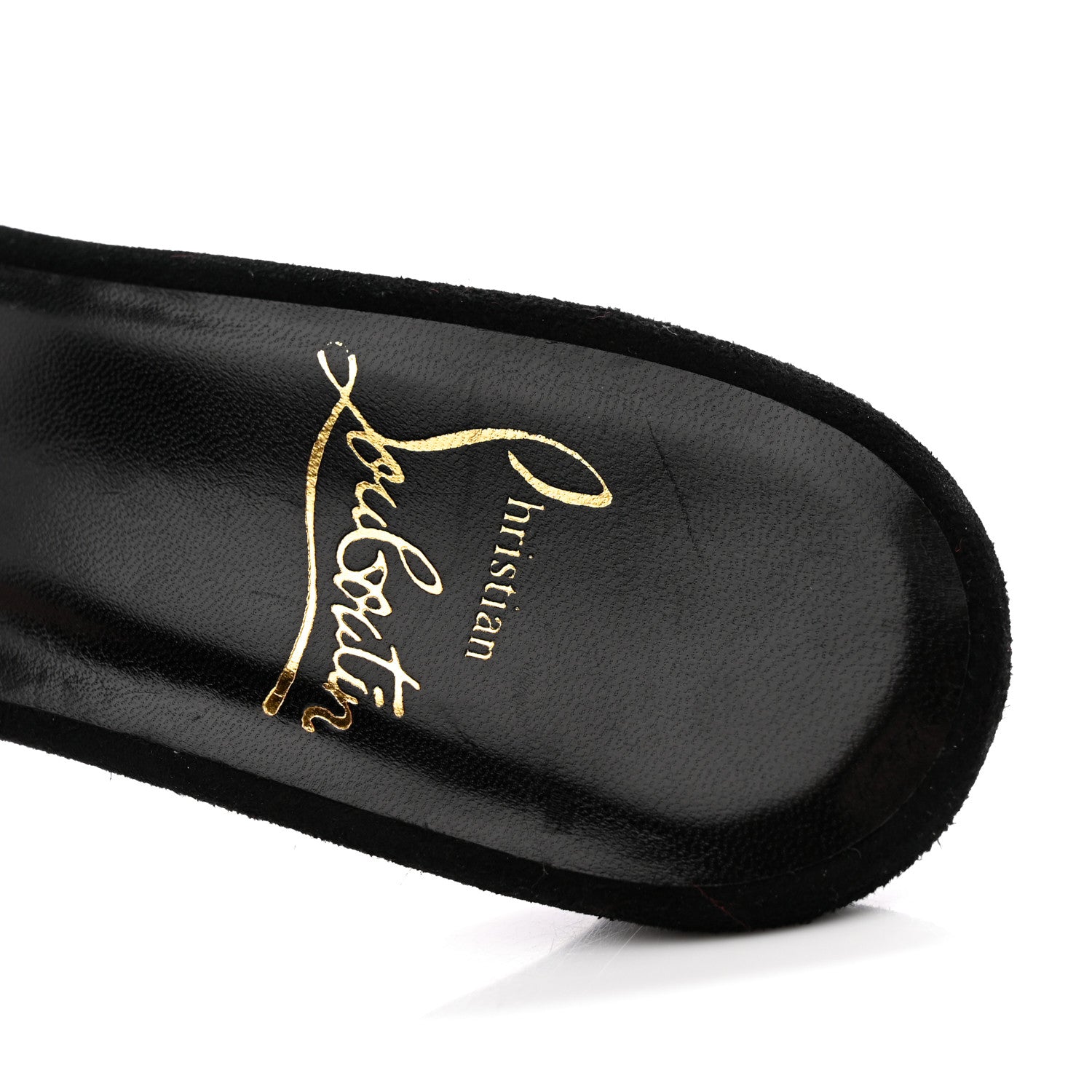 Christian Louboutin Suede Mesh 50 Sandals 37 Black 9 of 11