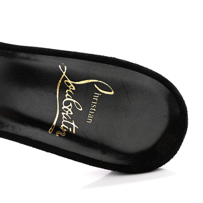 Christian Louboutin Suede Mesh 50 Sandals 37 Black 9 of 11