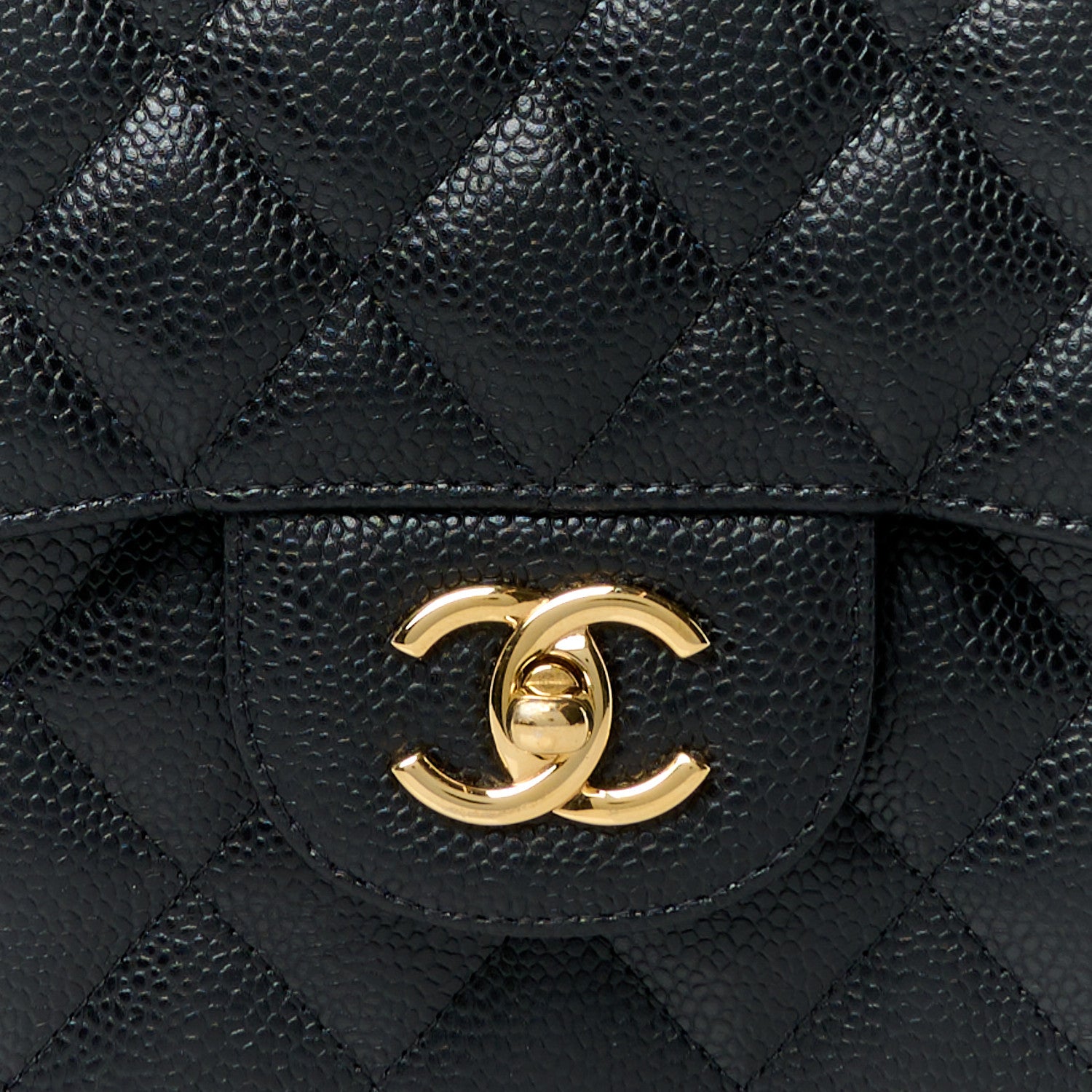 Chanel Caviar Quilted Jumbo Double Flap Black 9 of 11