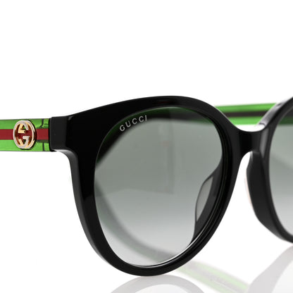 Gucci Acetate Round Web Sunglasses GG0702S Black 5 of 8