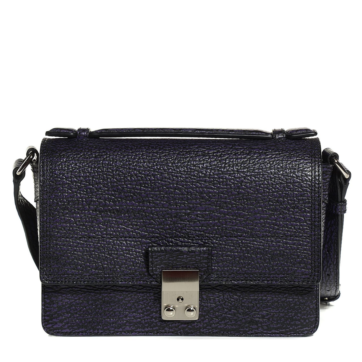 3.1 Textured Calfskin Pashli Mini Messenger African Violet