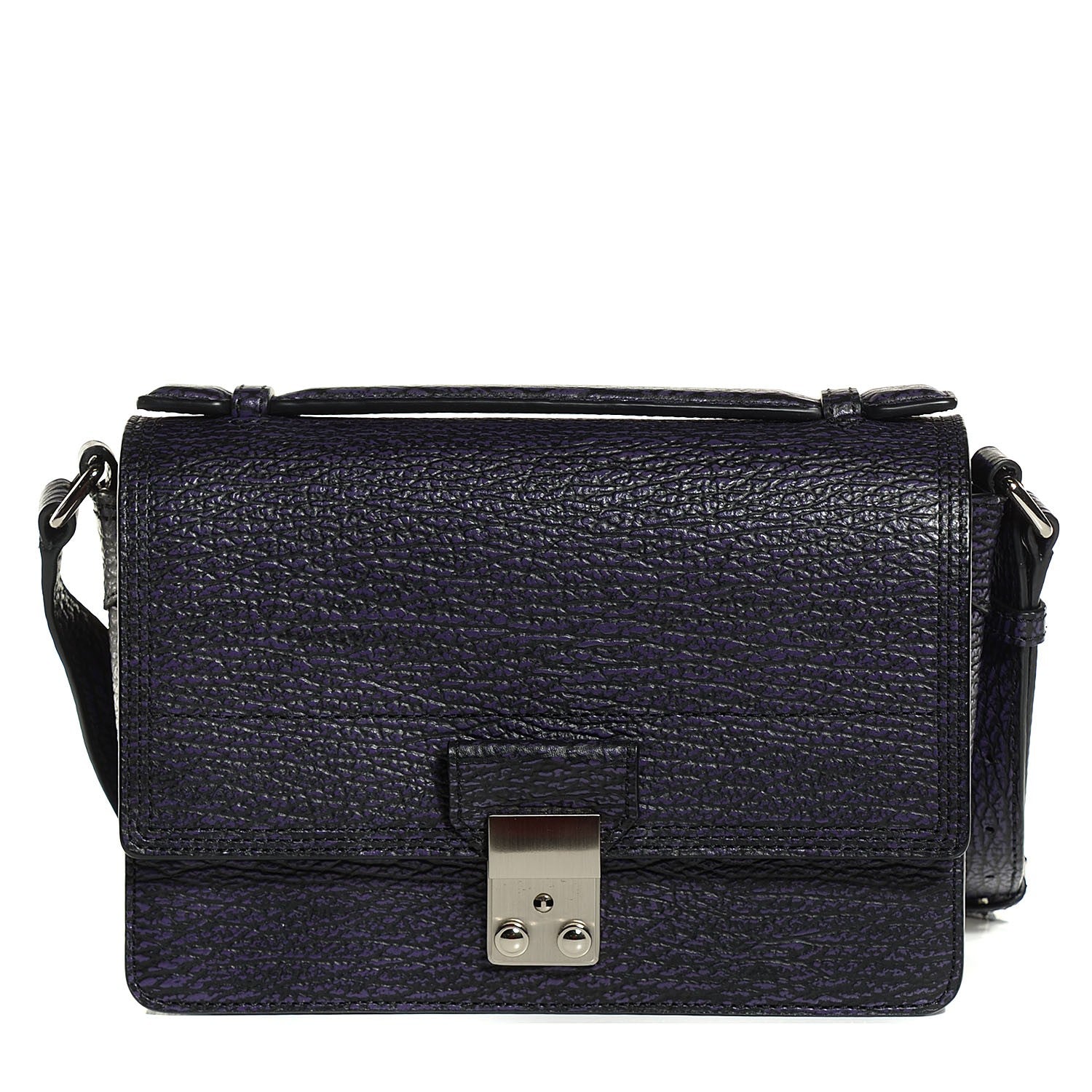 3.1 Phillip Lim 3.1 Textured Calfskin Pashli Mini Messenger African Violet 1 of 9
