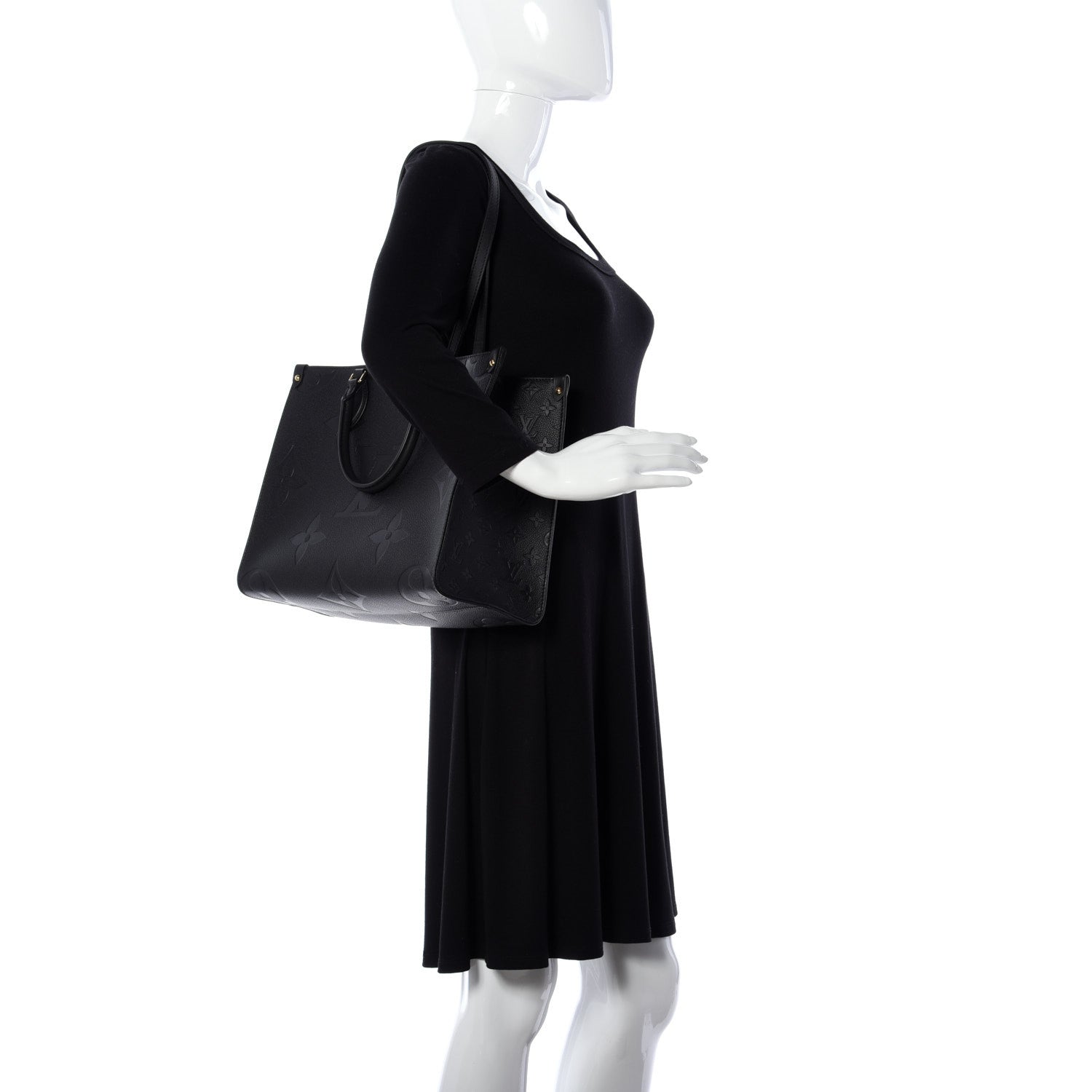Louis Vuitton Empreinte Monogram Giant Onthego MM Black 2 of 10