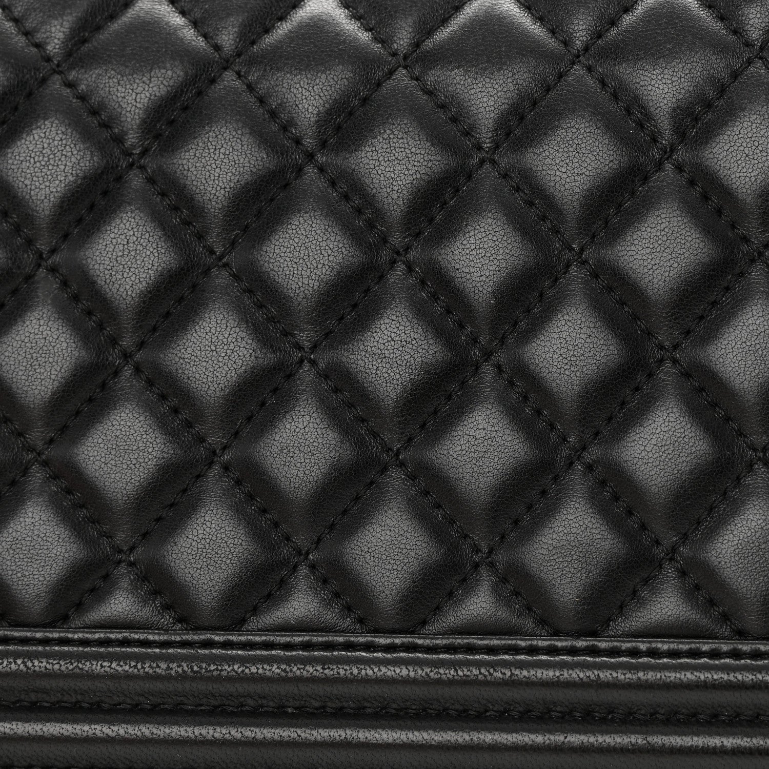 Chanel Lambskin Quilted Medium Boy Flap Black 14 of 15