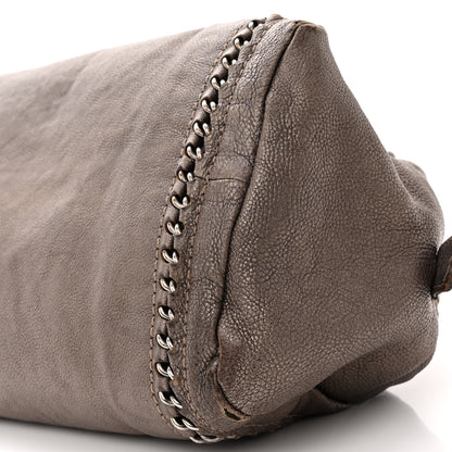 Chanel Metallic Goatskin Medium Luxe Ligne Bowler Bronze 10 of 16