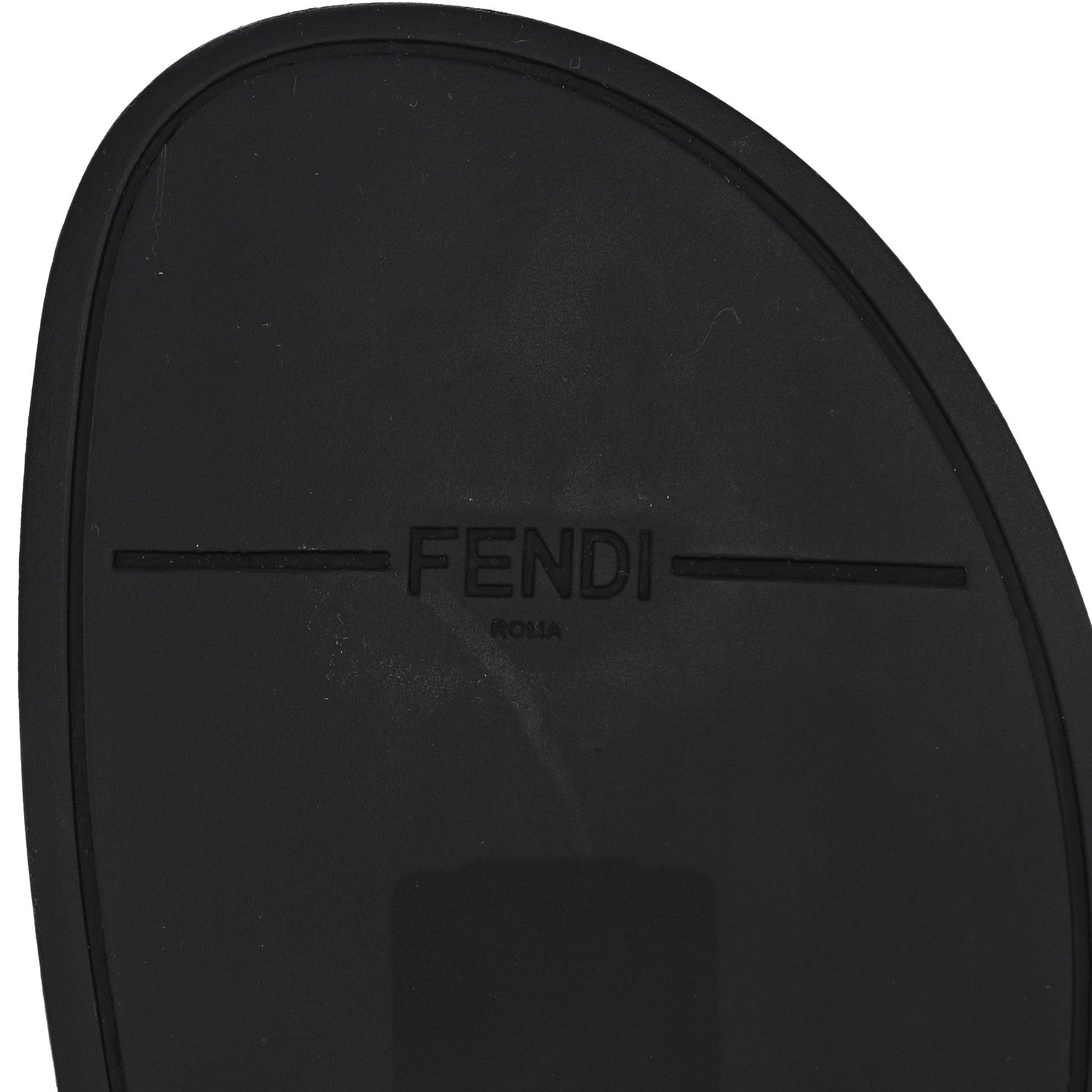 Fendi Fabric Jacquard Nappa FF Womens Fendi Feel Buckled Slide Sandals 37 Tobacco Black Miele Scuro 6 of 14