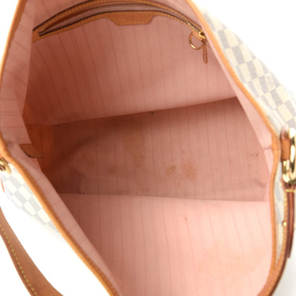 Louis Vuitton Damier Azur Delightful MM Rose Ballerine 5 of 10