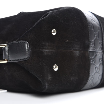 Gucci Suede Guccissima Small Boston Black 9 of 9