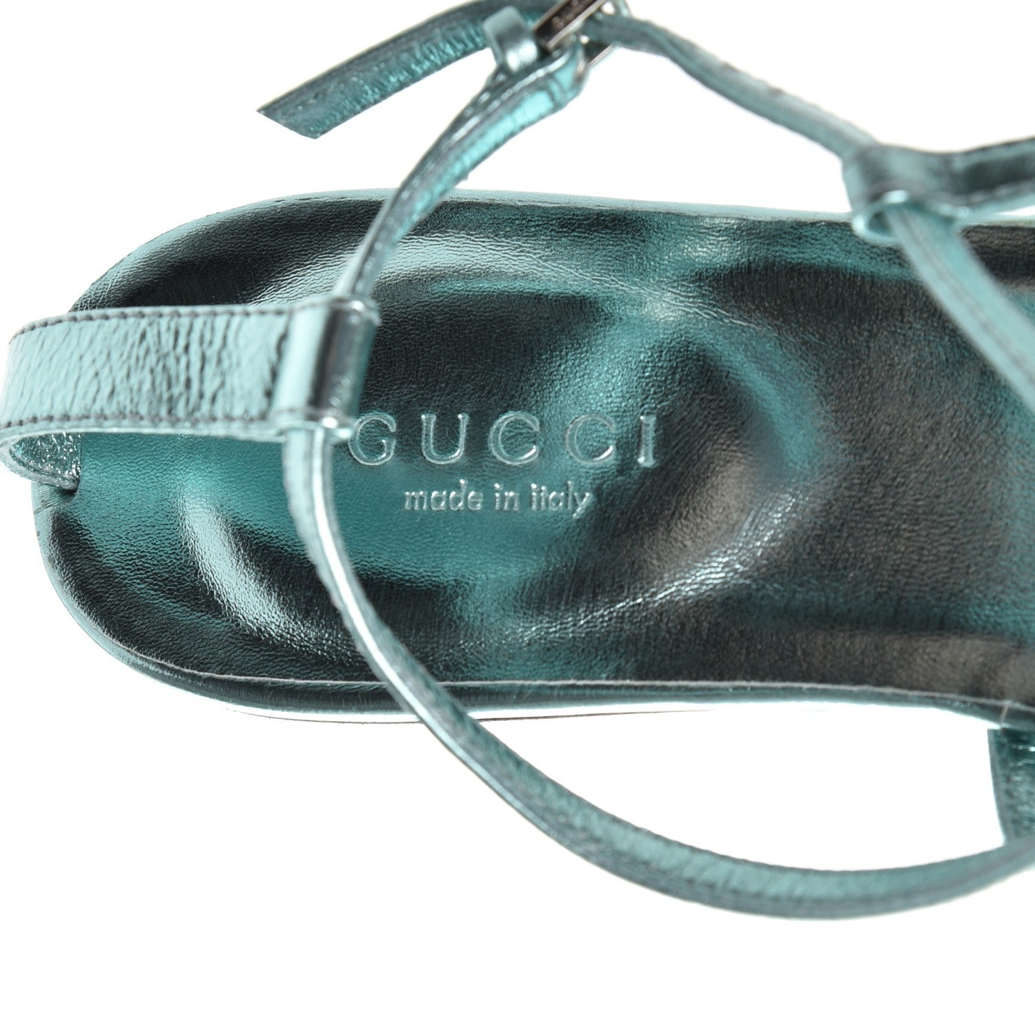 Gucci Nappa Crystal GG Thong Sandals 36 Lago 7 of 9